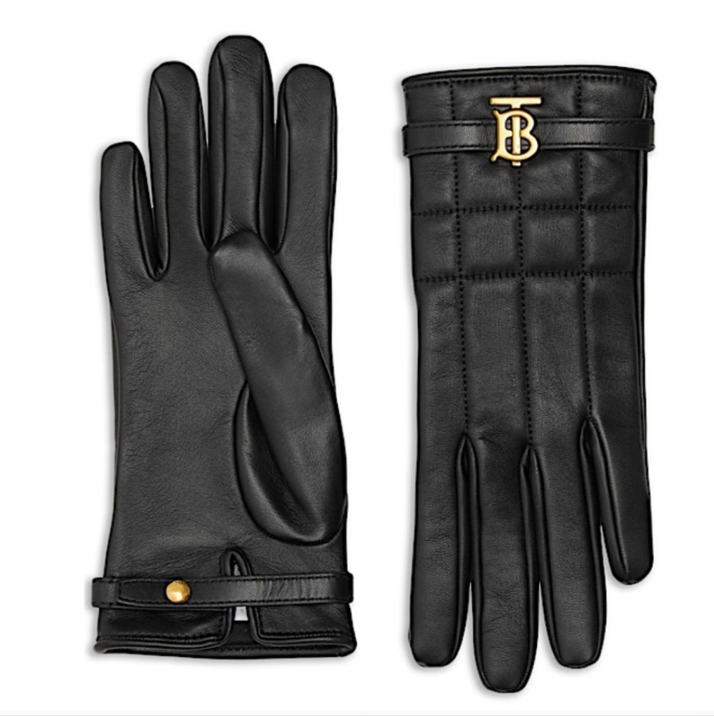 Burberry Black Hardware Detail Gloves